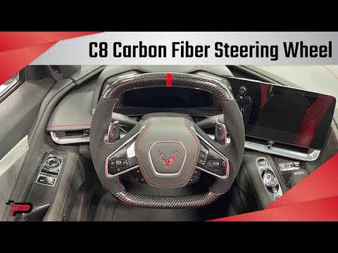 C8 Corvette Carbon Fiber Steering Wheel Install! - How to - Paragon Performance