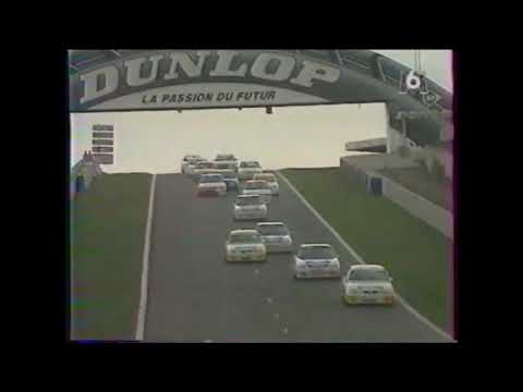 Essai Opel Vectra Supertourisme avec Jacques Laffite au Circuit Bugatti Le Mans.
