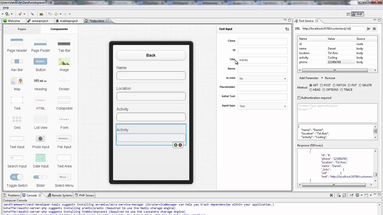 Developing Mobile Applications in Zend Studio