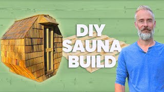 DIY Wood Heated Sauna Building (ASMR)