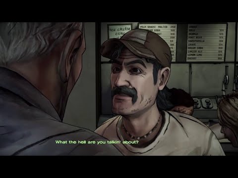 The Walking Dead :Lee meets Lily's Dad