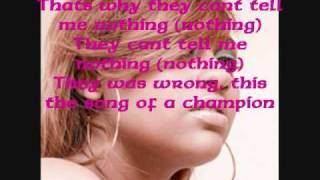 Champion Ace Hood ft Jasmine Sullivan and Rick Ross w/ Lyrics