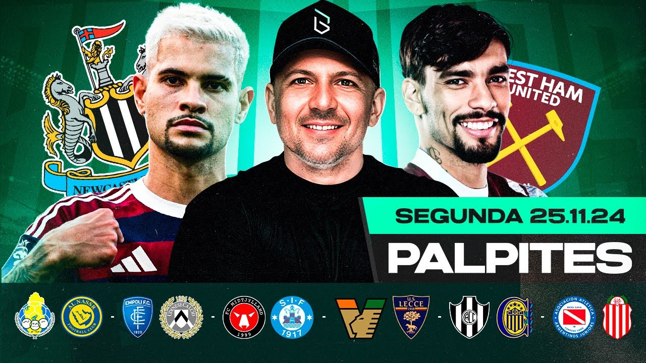 PALPITES DE FUTEBOL PARA HOJE 25 11 2024 (SEGUNDA-FEIRA) + BILHETE PRONTO | Boleiros Tips