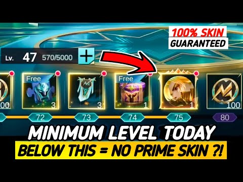 MINIMUM SAFE LEVEL TODAY TO REACH LEVEL 75 & GET M7 GRANGER PRIME SKIN (CLAIM MORE EXP)! - MLBB