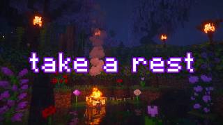 enough work for today... (minecraft music & rain, fire, water)