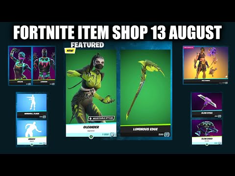 Fortnite Item Shop 13 August | SICA BUNDLE, LUMINOUS EDGE Pickaxe, DREAMER more.