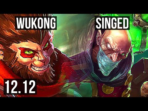 WUKONG vs SINGED (JNG) | 1.5M mastery, 5/2/10 | NA Diamond | 12.12