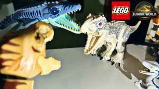 NEW LEGO MOSASAURUS!! | Lego Jurassic World | T Rex Vs Indominus Rex