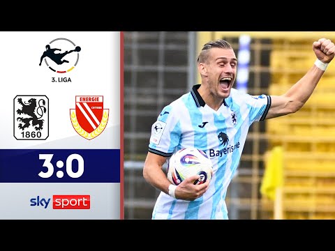 Elfer und Eigentor entscheiden Partie! | TSV 1860 München - FC Energie Cottbus | 3. Liga