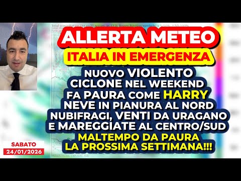 WEATHER WARNING: Italy in emergency: the weekend's cyclone is frightening, critical situation for...