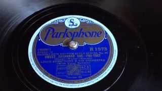 Louis Armstrong - Sweet Savannah Sue - 78 rpm - Parlophone R1573