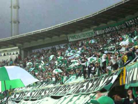 "Cánticos LOS DEL SUR BOGOTA (Santa Fe 2 - Nacional 2 / 09-02-13 Estadio "El Campin&quo" Barra: Los del Sur &bull; Club: Atlético Nacional