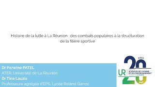 Histoire de la lutte à La Réunion : des combats populaires à la structuration de la filière sportive