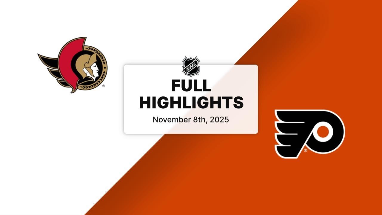 NHL Highlights | Senators vs. Flyers | November 08, 2025