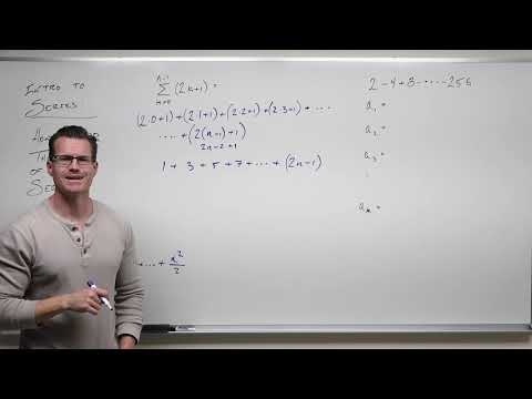 Introduction to Series and Summation Notation  (Precalculus - College Algebra 68)