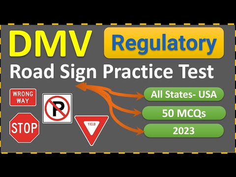 DMV Regulatory Road Signs Practice Test 2023 🚦
