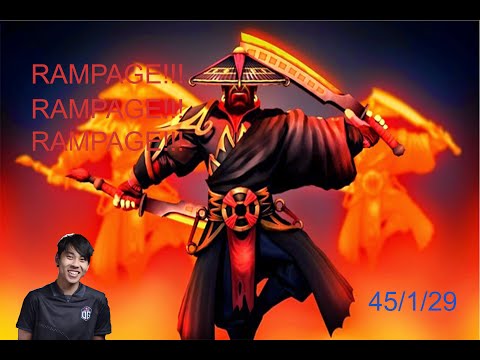 OG.ANA EMBER SPIRIT - NOT HUMAN -45KILLS-9 MIN GODLIKE-3RAMPAGES-FOUNTAIN FARMING-FULL GAME PLAY