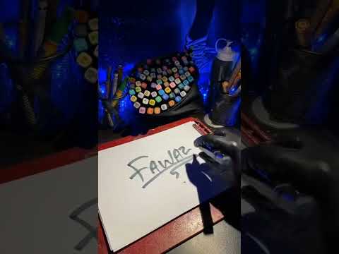 Fawaz Name Draw #artist #draw #shorts