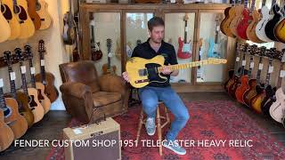 Video thumbnail for Fender Custom Shop 1951 Telecaster Heavy Relic Aged Nocaster Blonde by Guitar Village