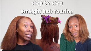 YOUR DETAILED GUIDE TO GETTING TEXTURED HAIR STRAIGHT THIS WINTER | Curly to Straight hair routine