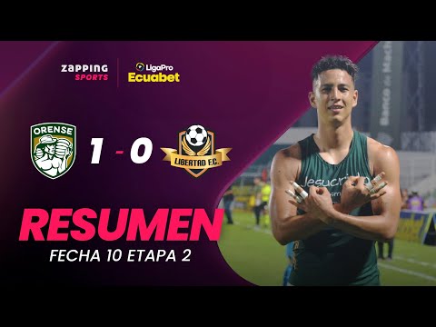 Orense 1 - 0 Libertad FC Resumen Fecha 10 / 2da Etapa / LigaPro Ecuabet