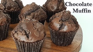 [초코머핀] 만들기/초코 케이크/초간단chocolate muffin recipe /초코 컵 케이크/チョコマフィン