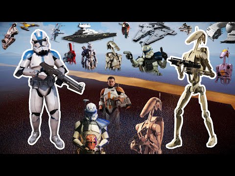6 MILLION CLONE TROOPERS vs 6 MILLION B1 BATTLE DROIDS | Ultimate Epic Battle Simulator 2