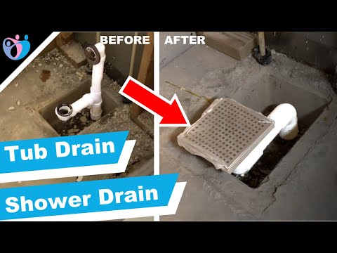 How to convert bathtub drain to a shower drain