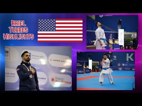 Ariel Torres (USA) 2021 Paris Olympic Karate Qualifier Kata Highlights Gold Medal Male Kata