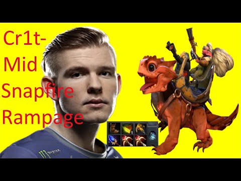 EG.Cr1t- Mid Snapfire Rampage 15 Kill 24 Assist Highlights Pro Players Gameplay GG DotA