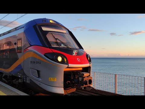 Un tramonto da favola con un Pop in partenza a Genova Nervi!