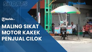 Berita Solo Hari Ini: Maling Super Tega Sikat Motor Kakek Penjual Cilok di Sragen saat Korban Tidur