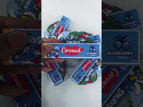 LANÇAMENTO CARMED SMURFS COM CHEIRINHO DE BLUBERRY 🫐 #carmed #carmedfini #cimed #smurf