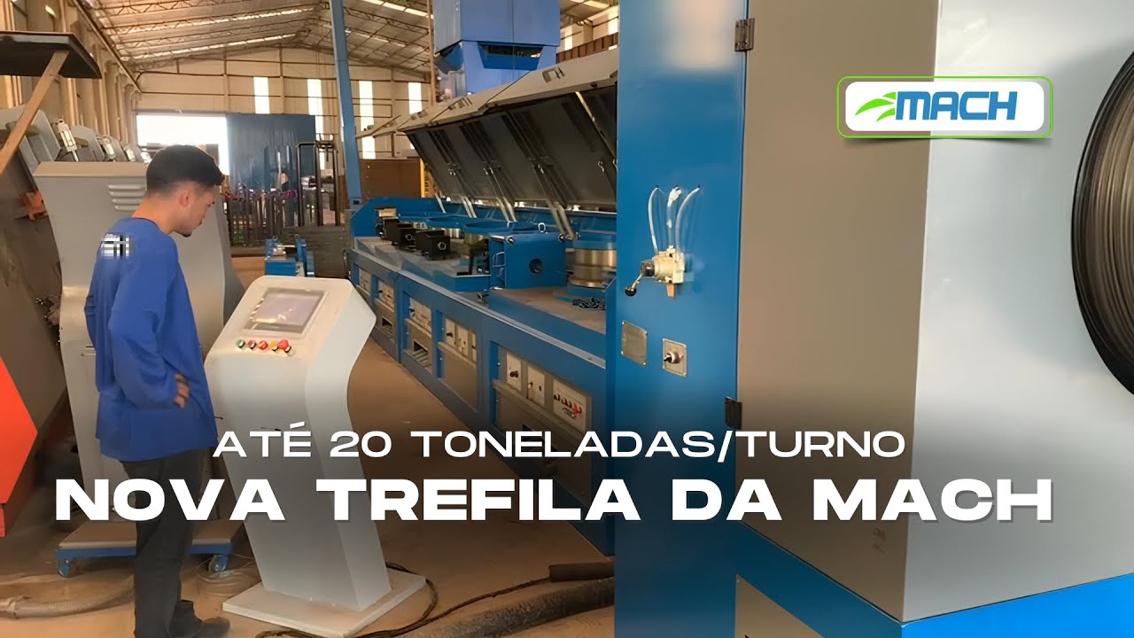ELA TREFILA 20 TONELADAS POR TURNO | CONHEÇA A TFD-4 | MACH MAQUINAS