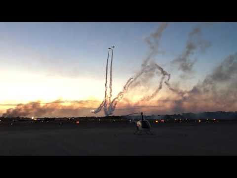 Aeroshell Aerobatic Team Twilight Show