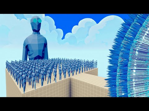 100x ICE ZOMBIE + 1x GIANT vs 1x EVERY GOD   Totally Accurate Battle Simulator TABS