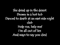 Train - 50 ways to say goodbye with lyrics