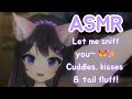 ASMR Fox Girl Snuggles Sniffs Whispers You To Sleep Ear Cupping Kisses Tail Fluffing