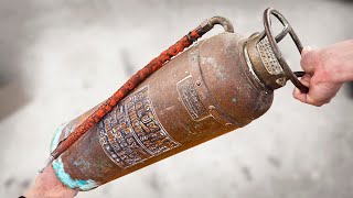 Restoration of 120 Year Old Fire Extinguisher with Testing