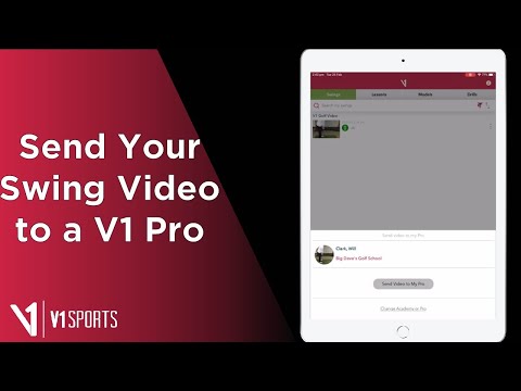 Cómo grabar y mandar el video desde V1 Golf