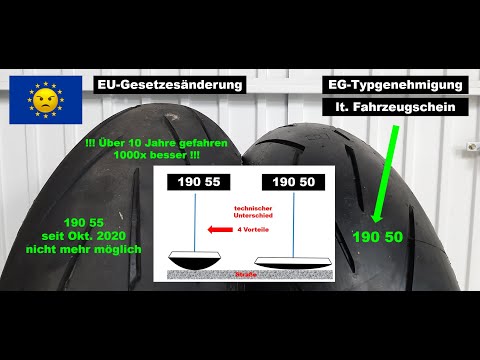 Reifenfreigabe Motorrad EU Gesetzesänderung Januar 2020