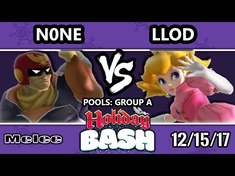 Holiday Bash SSBM - ALG | n0ne (Captain Falcon) VS lloD (Peach) - Melee Pools