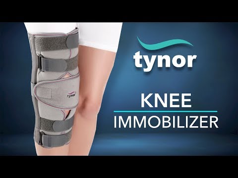How to wear Tynor Knee Immobilizer to immobilize, support and protect the injured or operated knee