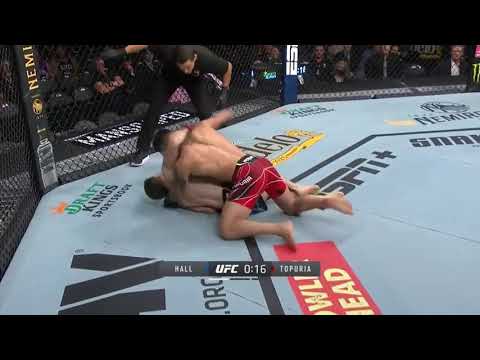 Ilia Topuria defeat Ryan Hall via KO