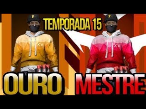 DO OURO AO MESTRE TEMPORADA 15 NO FREE FIRE TÁTICA DO GÁS