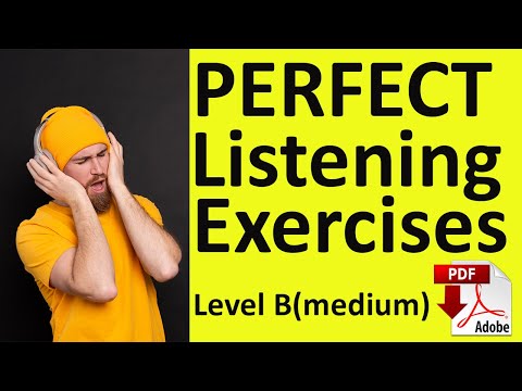 Listening Exercise with answers- B/C Level + PDF - Improve your listening skill -Easy English Lesson