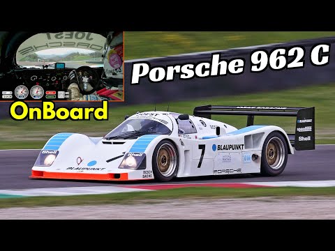 1990 Joest Racing Porsche 962C Group C Le Mans Car - Ralf Kelleners OnBoard at Mugello Classic