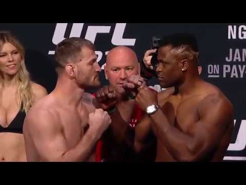 UFC 220: Weigh-in Faceoffs