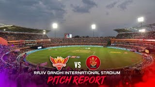 SRH vs RCB Today IPL Match Pitch Report: Hyderabad Pitch Report | Rajiv Gandhi Stadium Pitch Report