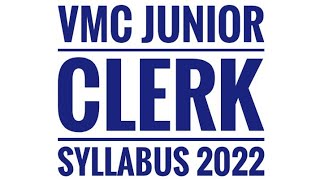VMC Junior Clerk Syllabus l vadodara municipal Corporation દ્વારા લેવાતી જુનિયર કલાર્ક ની પરીક્ષા